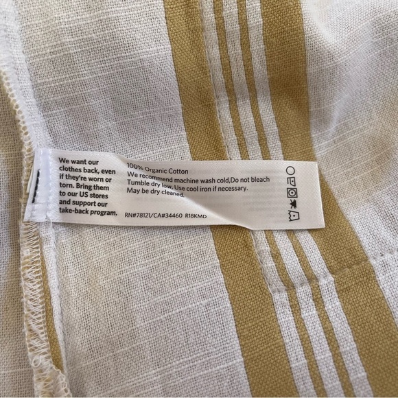 Eileen Fisher Reed Kimono Jacket Organic Cotton Striped Coastal Boho Artsy MP - Picture 12 of 13